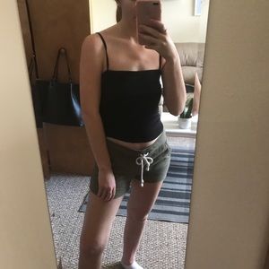 Olive Aerie Short Sweatpants